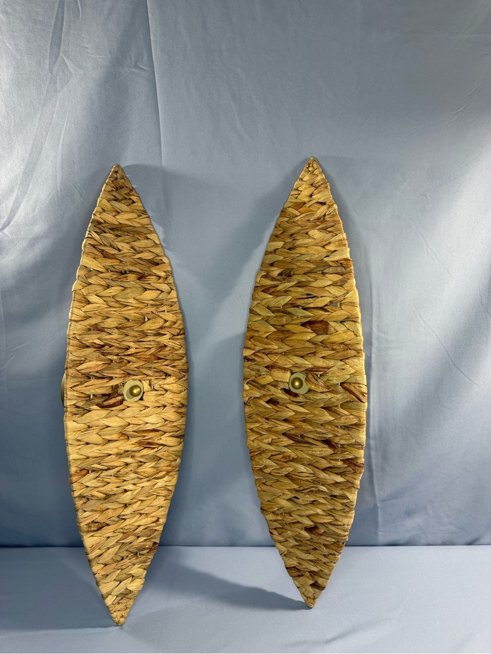 Handwoven Seagrass Wall Sconce - Natural Brown - Picture 8 of 11
